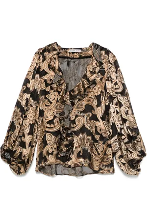 ALICE+OLIVIA Skjorte med paisleytryk