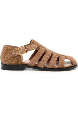 Loewe Campo cage-sandaler i ruskind