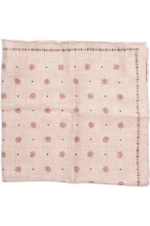 Brunello Cucinelli Handkerchief-tørklæde med grafisk tryk