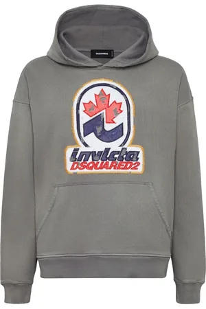 Dsquared2 Hættetrøje med logo-applikation
