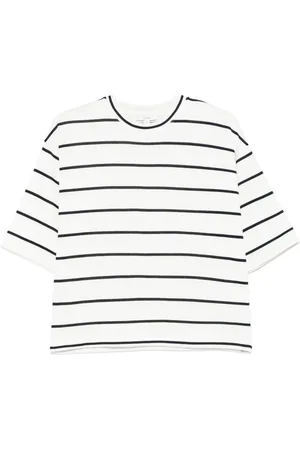 Vince Stribet T-shirt med brede ærmer