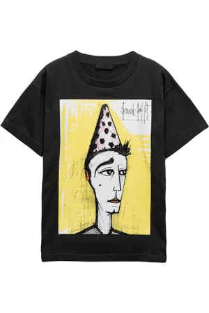 Prada T-shirt i jersey med tryk