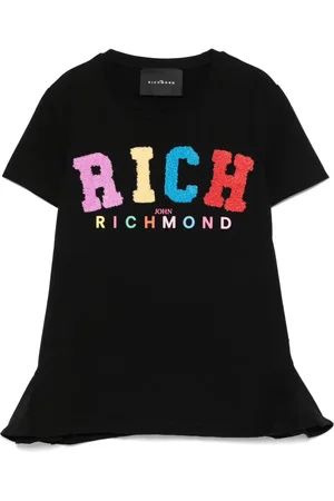 John Richmond T-shirt med logotryk