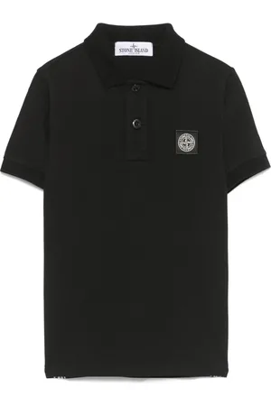 Stone Island Polo med kompasmotiv
