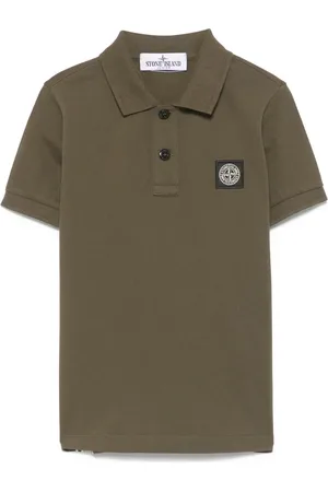 Stone Island Polo med kompasmotiv