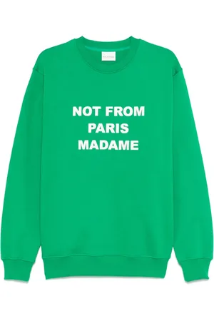 Drôle de Monsieur Sweatshirt med broderet skjorte