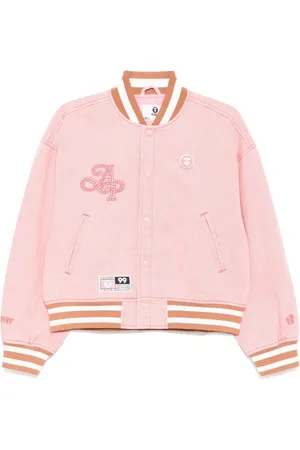 A Bathing Ape Varsity-jakke med Moonface-logo