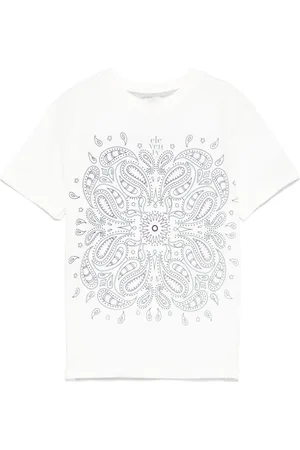 ELEVENTY T-shirt med paisleytryk