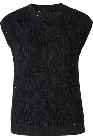 PESERICO SIGN Vest med paillet-udsmykning