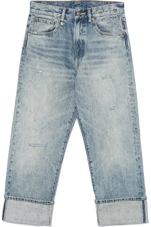 R13 X-Boyfriend-jeans med opslag
