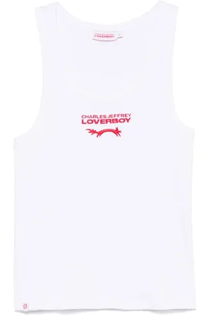 Charles Jeffrey Loverboy Tanktop med broderet logo