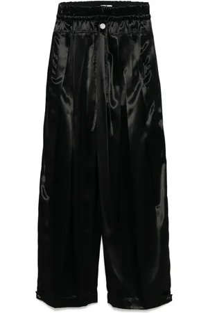 Jil Sander Palazzo-bukser i satin