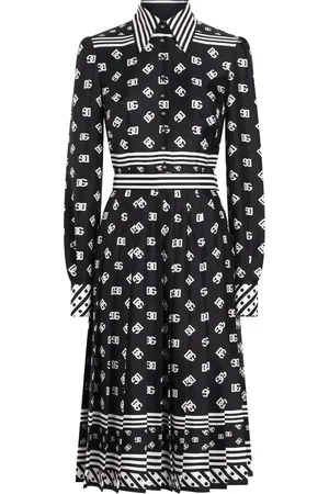 Dolce & Gabbana Midi-kjole med logotryk