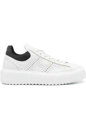 Hogan H-Stripes sneakers i ruskind