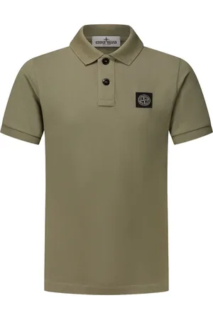 Stone Island Polo med kompasmotiv