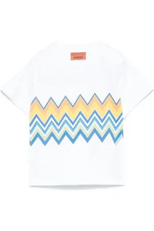 Missoni T-shirt med zigzag-tryk