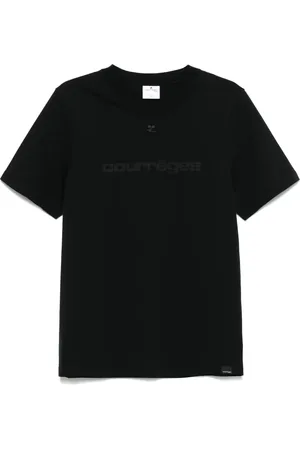 Courrèges T-shirt med logotryk