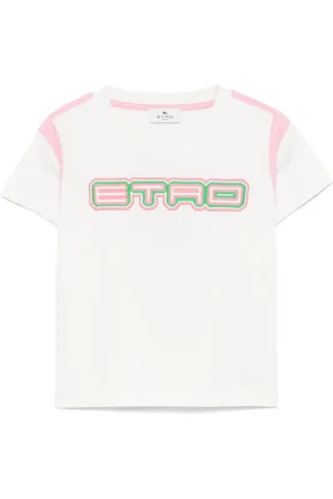 Etro T-shirt med logobroderi