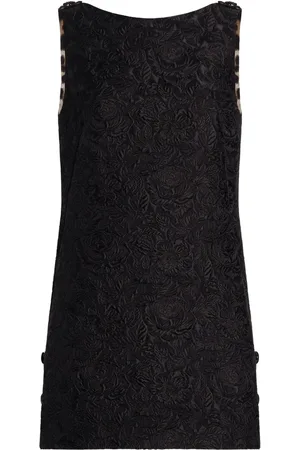 Dolce & Gabbana Kort kjole med blomsterbroderi