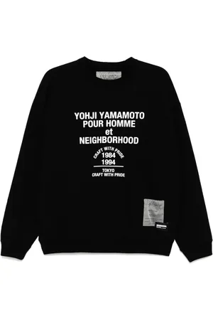 YOHJI YAMAMOTO X Neighborhood langærmet sweatshirt med tryk