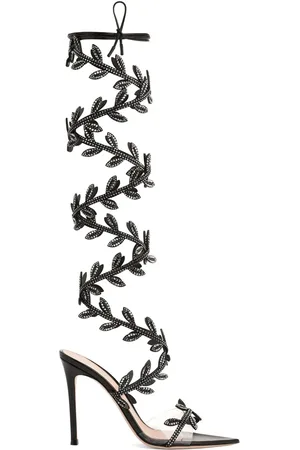 Gianvito Rossi 105 mm Flavia sandaler med krystaludsmykning