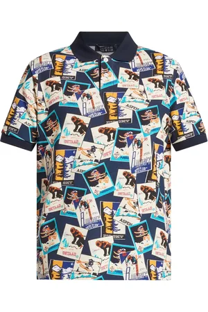 Billionaire Boys Club Polo i piqué med skitryk