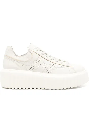 Hogan H-Stripes sneakers i ruskind