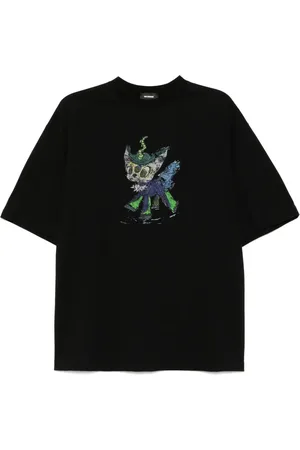 We11 Done Jeff T-shirt med monstertryk