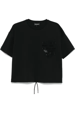 Emporio Armani T-shirt med logoudsmykning