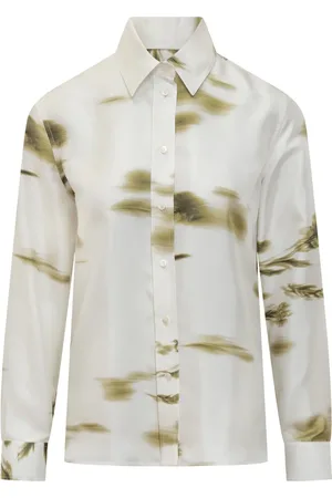 Salvatore Ferragamo Langærmet skjorte med blossom-tryk