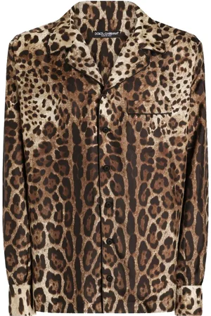 Dolce & Gabbana Skjorte med leopardtryk
