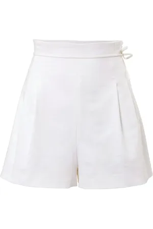 Carolina Herrera Højtaljede shorts med bindedetalje