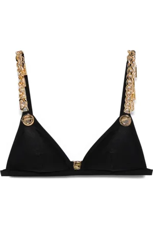 Moschino Bikinitop med bogstavvedhæng
