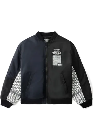 YOHJI YAMAMOTO Bomberjakke med kontrastfarvede ærmer