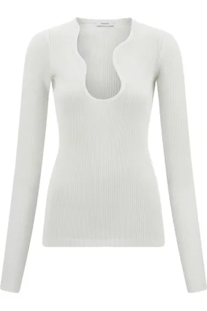 Salvatore Ferragamo Sweater med ribbet hals