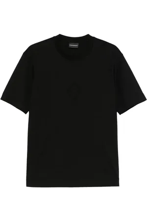 Emporio Armani T-shirt i jersey med præget ørnelogo