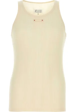 Maison Margiela Tanktop med logoapplikation