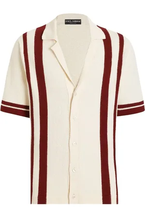 Dolce & Gabbana Stribet bowling-skjorte