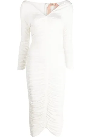 Nº21 Midi bodice-kjole med ruche