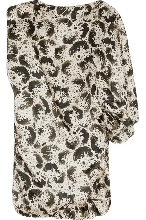 DRIES VAN NOTEN Top med abstrakt mønster