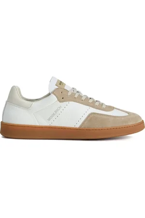 Woolrich Retro-sneakers i ruskind og læder