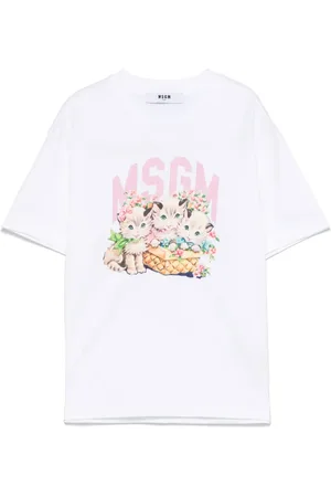 Msgm T-shirt med grafisk tryk