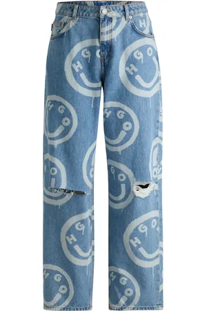 HUGO BOSS Jeans med grafisk tryk