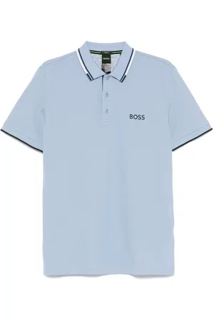 HUGO BOSS Polo med kontrastlogo