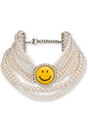 Moschino Smiley perlehalskæde