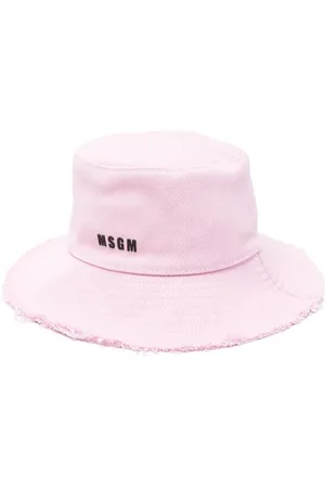 Msgm Strikket hat med broderet logo