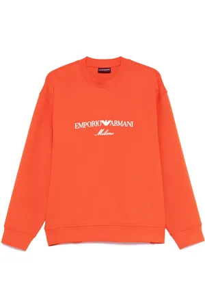Emporio Armani Sweatshirt i dobbelt jersey med broderet logo
