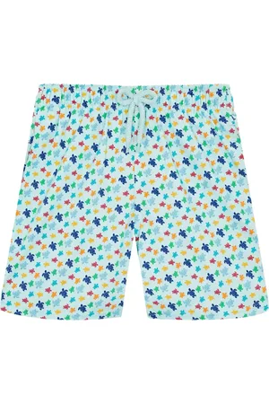 Vilebrequin Badeshorts med Ronde Des Tortues Rainbow-tryk