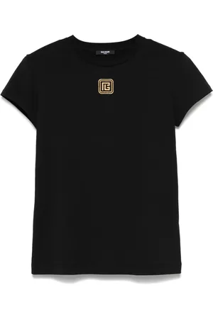 Balmain T-shirt med logobroderi