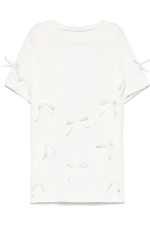 DOUUOD KIDS T-shirt med sløjfedetalje